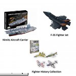 Top Race 3D Puzzle 3 Pack of Nimitz Aircraft Carrier and Fighter Jet Set Puzzles No Glue No Scissors Easy to Assemble. Set of 3 Puzzles  B075RHN99T